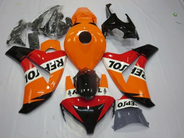 Buy 2008-2011 Orange White Red Glossy Black Repsol Honda CBR1000RR Motorcycle Fairing UK