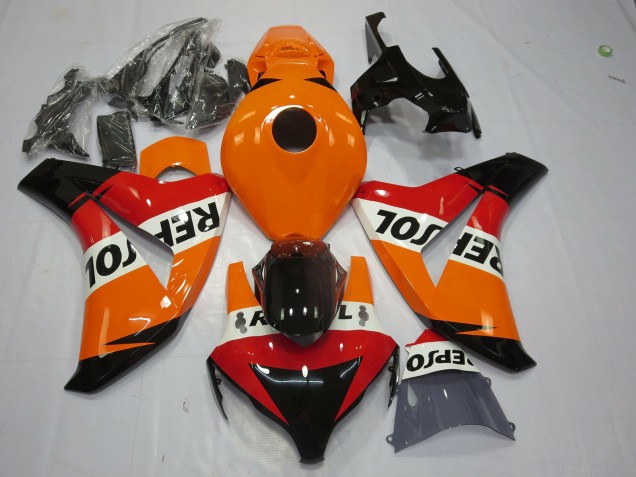 2008-2011 Orange White Red Glossy Black Repsol Honda CBR1000RR Motorcycle Fairing UK