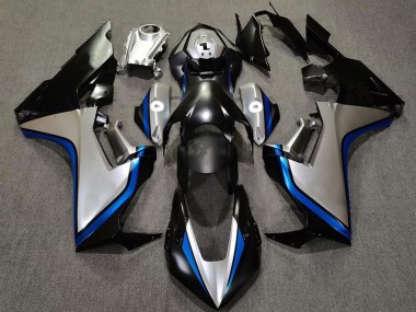 Buy 2017-2024 Silver Blue Glossy Black Honda CBR1000RR Motorcycle Fairings UK