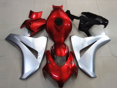 Buy 2008-2011 Silver Red Honda CBR1000RR Motorcycle Fairings UK