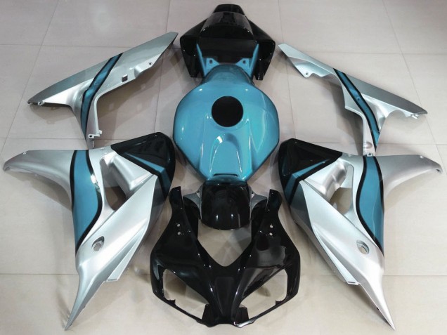2006-2007 Silver Light Blue Glossy Black Honda CBR1000RR Motorcycle Fairings UK