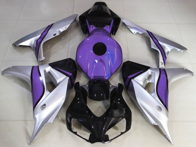 2006-2007 Silver Purple Glossy Black Honda CBR1000RR Motorcycle Fairings UK