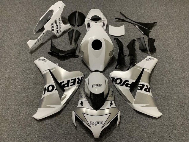 2008-2011 White Silver Black Repsol Honda CBR1000RR Motorcycle Fairings UK