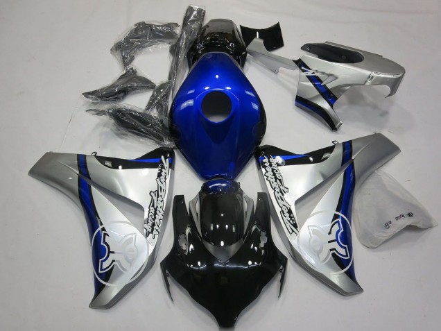 2008-2011 Silver Blue Glossy Black Honda CBR1000RR Motorcycle Fairings UK