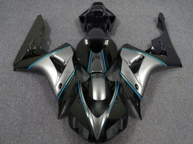 2006-2007 Silver Blue Glossy Black Pin Stripe Honda CBR1000RR Motorcycle Fairings UK