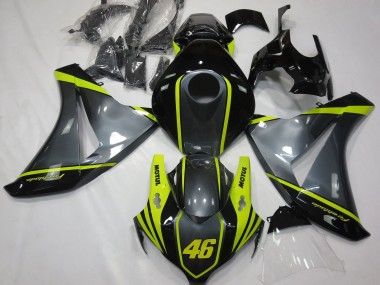 Buy 2008-2011 Grey Yellow Glossy Black 46 Honda CBR1000RR Motorcycle Fairings UK