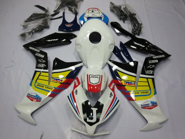 2012-2016 White Yellow Glossy Black Honda CBR1000RR Motorcycle Fairings UK