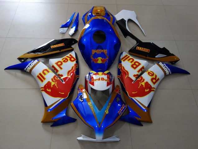2012-2016 White Blue Gold Red Bull Honda CBR1000RR Motorcycle Fairings UK