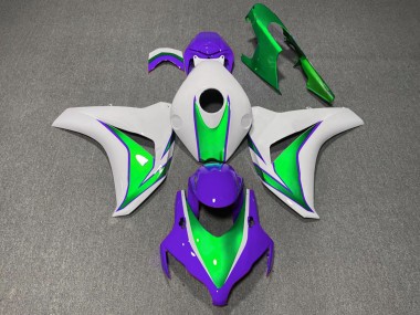 Buy 2008-2011 White Green Purple The Joker Honda CBR1000RR Motorcycle Fairings UK