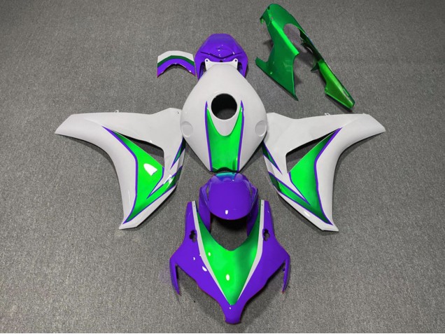2008-2011 White Green Purple The Joker Honda CBR1000RR Motorcycle Fairings UK