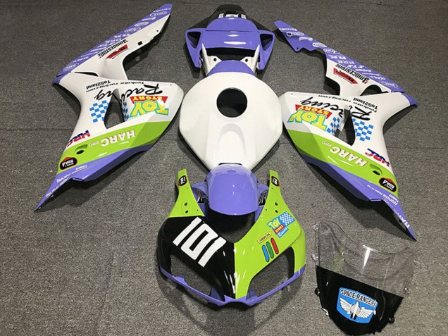 2006-2007 White Blue Green Glossy Black Toy Story Honda CBR1000RR Motorcycle Fairings UK