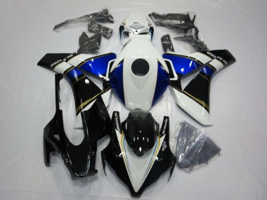 Buy 2008-2011 White Blue Gold Glossy Black Honda CBR1000RR Motorcycle Fairings UK