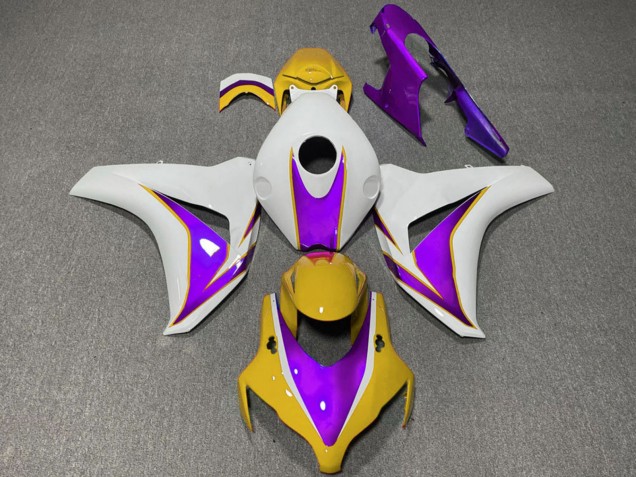 2008-2011 White Yellow Purple Honda CBR1000RR Motorcycle Fairings UK