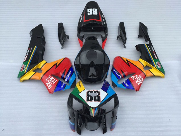 2005-2006 Black and Red 86 Honda CBR600RR Motorcycle Fairings UK