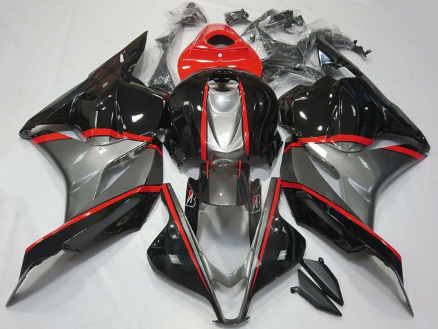 2009-2012 Red Grey Glossy Black Honda CBR600RR Motorcycle Fairings UK