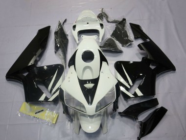 Buy 2005-2006 White Glossy Black Honda CBR600RR Motorcycle Fairings UK