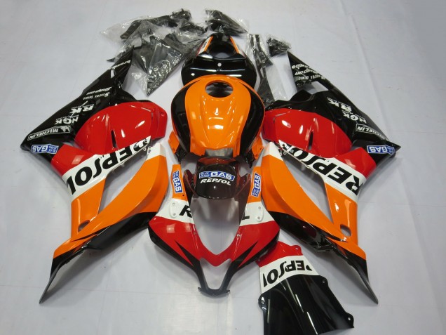 2009-2012 Orange White Red Glossy Black Repsol Honda CBR600RR Motorcycle Fairing Kits UK