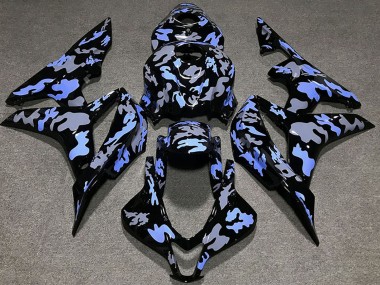 Buy 2007-2008 Blue Grey Camouflage Honda CBR600RR Motorcycle Fairing UK