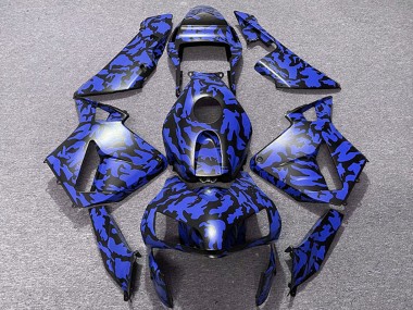 Buy 2003-2004 Blue Black Camouflage Honda CBR600RR Motorcycle Fairings UK