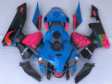 Buy 2005-2006 Blue Shark Pink Honda CBR600RR Motorcycle Fairings UK
