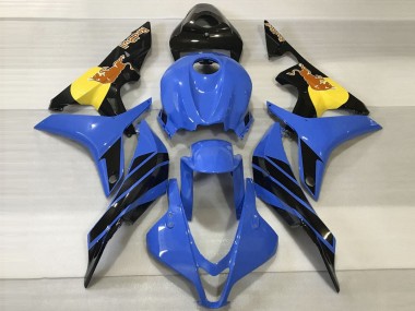 Buy 2007-2008 Blue Yellow Glossy Black Red Bull Honda CBR600RR Motorcycle Fairings UK