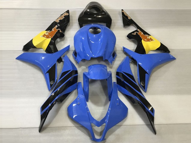 2007-2008 Blue Yellow Glossy Black Red Bull Honda CBR600RR Motorcycle Fairings UK