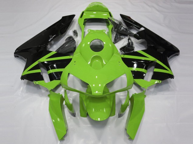 2003-2004 Green Glossy Black Honda CBR600RR Motorcycle Fairing Kits UK