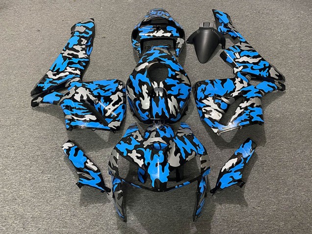 2005-2006 Camouflage Blue Honda CBR600RR Motorcycle Fairings UK
