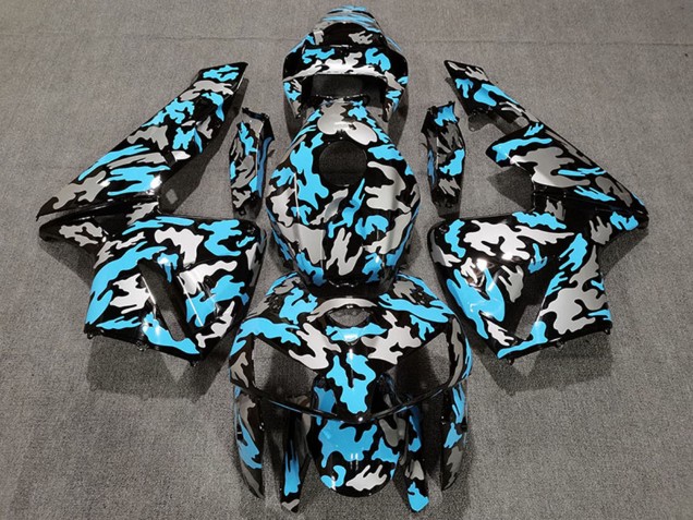 2005-2006 Camouflage Light Blue Honda CBR600RR Motorcycle Fairings UK