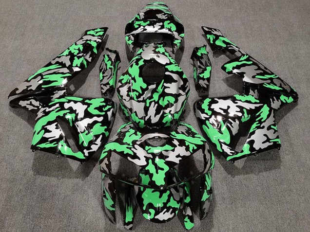 2005-2006 Camouflage Light Green Honda CBR600RR Motorcycle Fairings UK