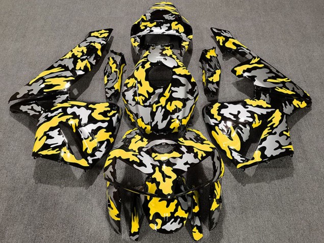 2005-2006 Camouflage Yellow Honda CBR600RR Motorcycle Fairings UK