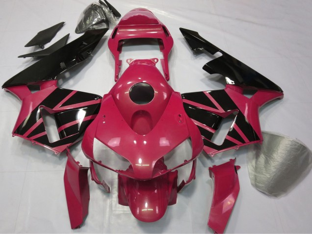 2003-2004 Red Glossy Black Stripe Honda CBR600RR Motorcycle Fairings UK