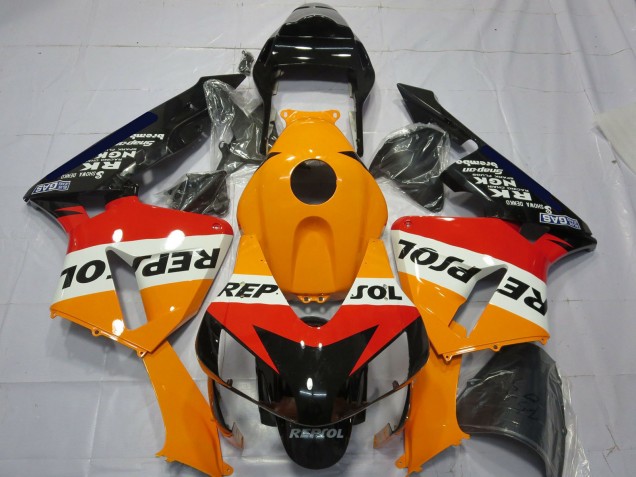 2003-2004 Orange White Red Glossy Black Repsol Honda CBR600RR Complete Motorcycle Fairing Kits UK