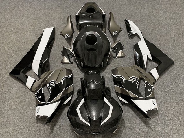 2013-2026 Black Carbon Fiber White Bull Honda CBR600RR Motorcycle Fairings UK