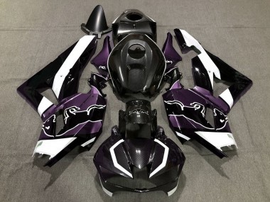 Buy 2013-2023 Black Carbon Fiber White Purple Bull Honda CBR600RR Motorcycle Fairings UK