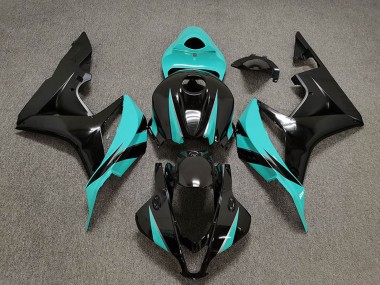 Buy 2007-2008 Cyan Blue Glossy Black Honda CBR600RR Motorcycle Fairings UK