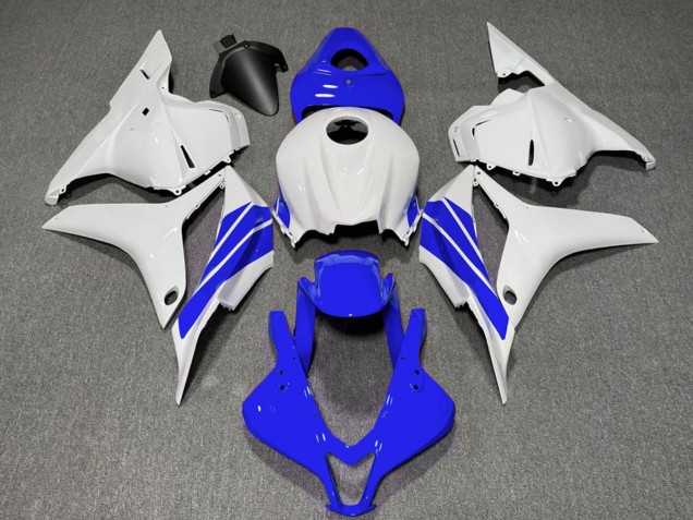 2009-2012 White Blue Stripe Honda CBR600RR Motorcycle Fairings UK