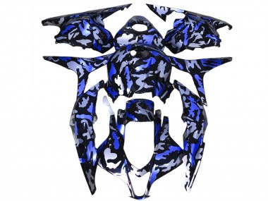 Buy 2009-2012 Blue White Camouflage Honda CBR600RR Motorcycle Fairings UK