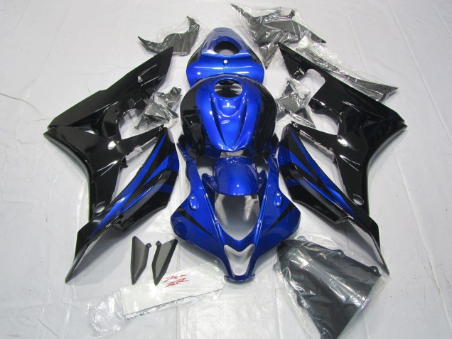 2007-2008 Blue Glossy Black Honda CBR600RR Motorcycle Fairing Kits UK