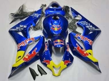 Buy 2007-2008 Blue Yellow Red Bull Honda CBR600RR Motorcycle Fairings UK