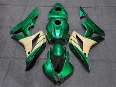 Buy 2007-2008 Emerald Green Tan Honda CBR600RR Motorcycle Fairings UK