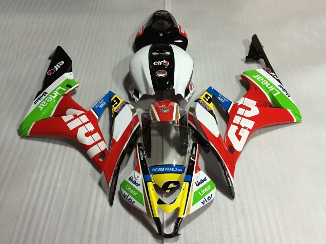 2007-2008 White Red Green Yellow Glossy Black Givi 6 Honda CBR600RR Motorcycle Fairings UK