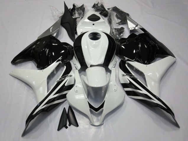 2009-2012 White Glossy Black Honda CBR600RR Motorcycle Fairings UK