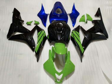 Buy 2007-2008 Blue Green Glossy Black Honda CBR600RR Motorcycle Fairings UK