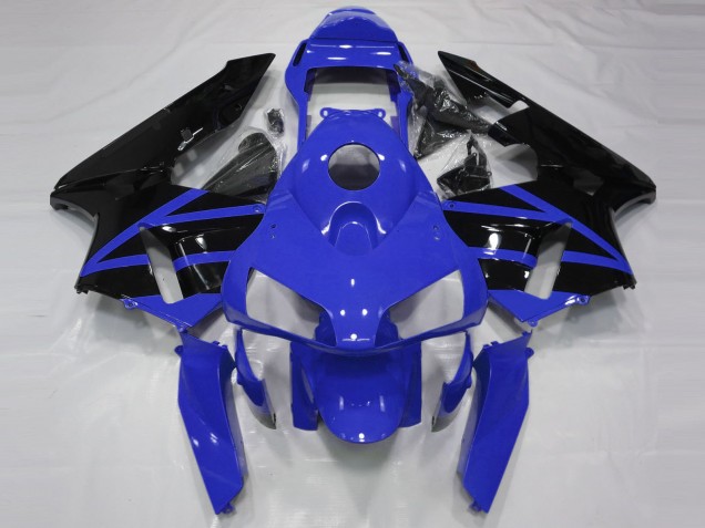 2003-2004 Blue Glossy Black Stripe Honda CBR600RR Motorcycle Fairings UK