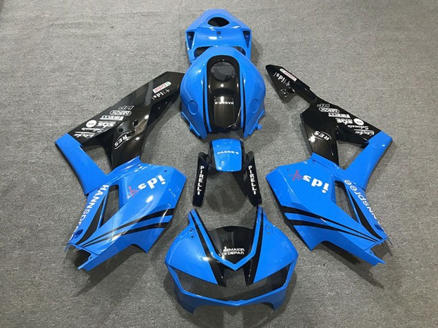 2013-2023 Blue Glossy Black Honda CBR600RR Motorcycle Fairings UK