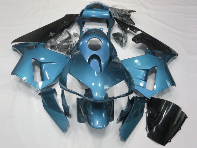 2003-2004 Light Blue Glossy Black Honda CBR600RR Motorcycle Fairing UK