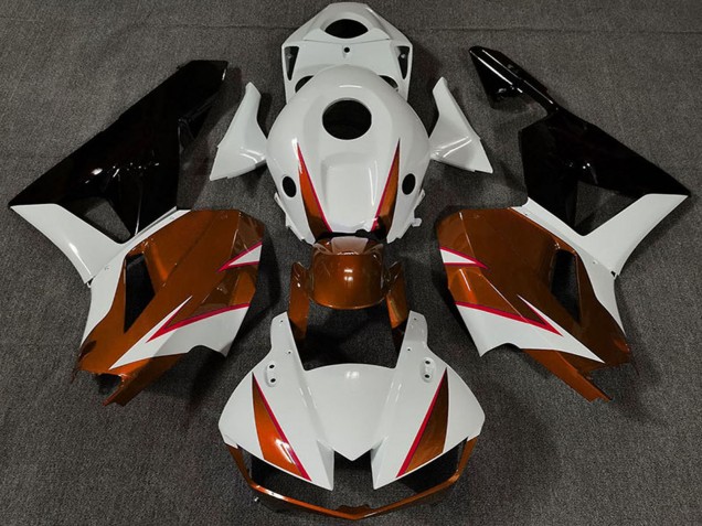 2013-2026 White Dark Orange Glossy Black Honda CBR600RR Motorcycle Fairings UK
