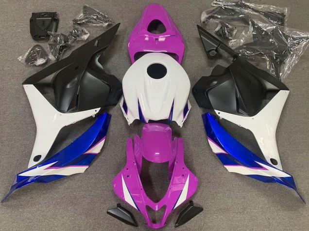 2009-2012 White Pink Blue Matte Black Honda CBR600RR Motorcycle Fairings UK
