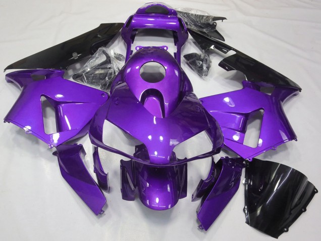 2003-2004 Purple Glossy Black Honda CBR600RR Motorcycle Fairing UK